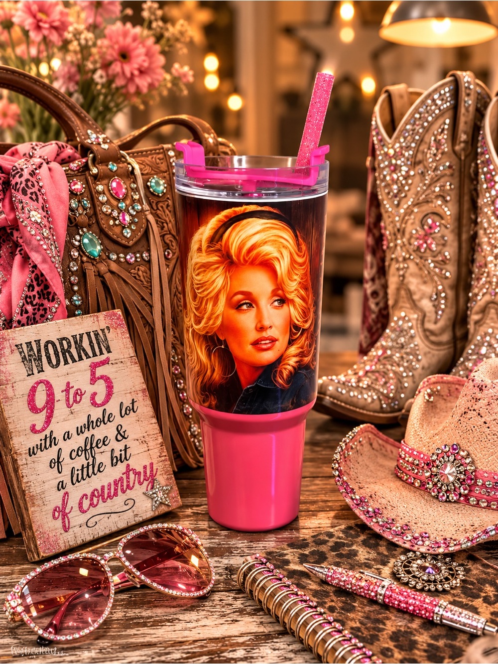 Dolly Parton Inspired Tumbler